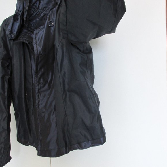 Bellissima Light Jacket Ruched Dark Blue Wet Look - Picture 10 of 11